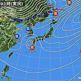 5日　雨雲が九州から関東へ　東北や北海道は日差しと南風で気温上昇