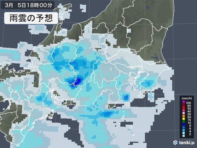 夜は広く雨