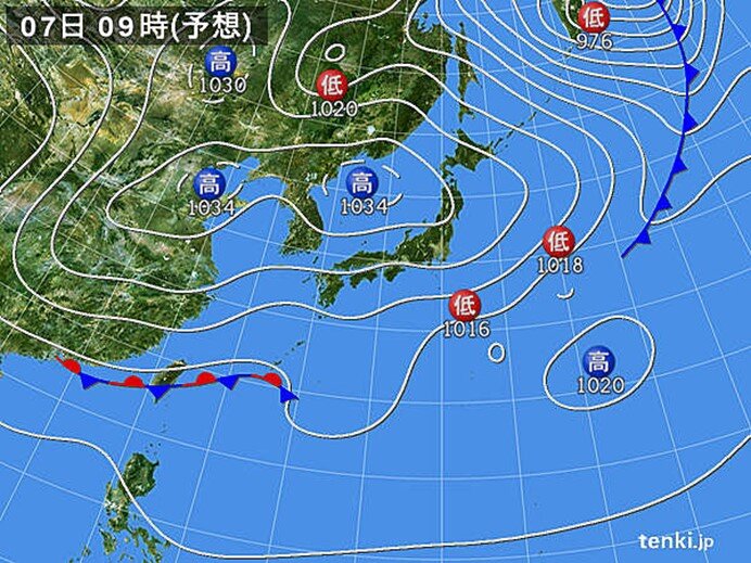 関東　あす7日(日)　気温急降下　冬の寒さに戻る