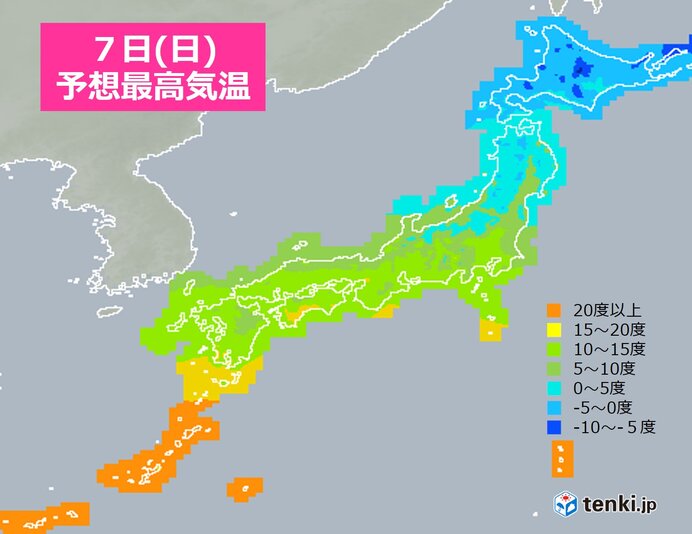 7日 冷たい空気に覆われる 特に東北南部や関東 東海 昨日との寒暖差大 気象予報士 戸田 よしか 21年03月07日 日本気象協会 Tenki Jp