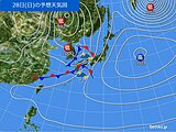 関西　あす27日(土)は晴れ　28日(日)は雨風ともに強まる恐れ