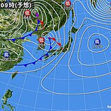 日曜日　全国的に雨　強まる雨や風に注意　局地的に滝のような雨