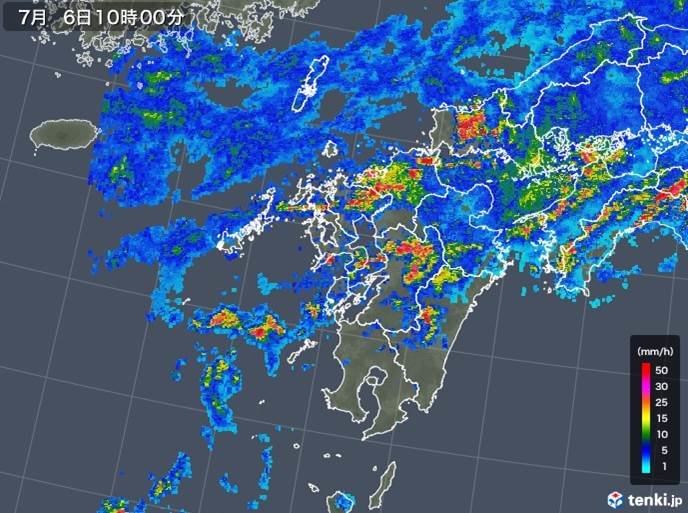 九州北部 土砂災害厳重に警戒