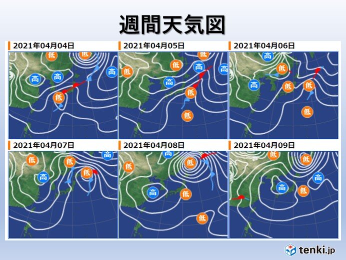 The 4th (Sunday) is very rainy and the 6th (Tuesday) is followed by sunny days