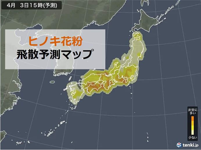 今年の花粉　予想以上に飛んだ所も　あすも「大量飛散」か　いつまで万全な対策が必要_画像