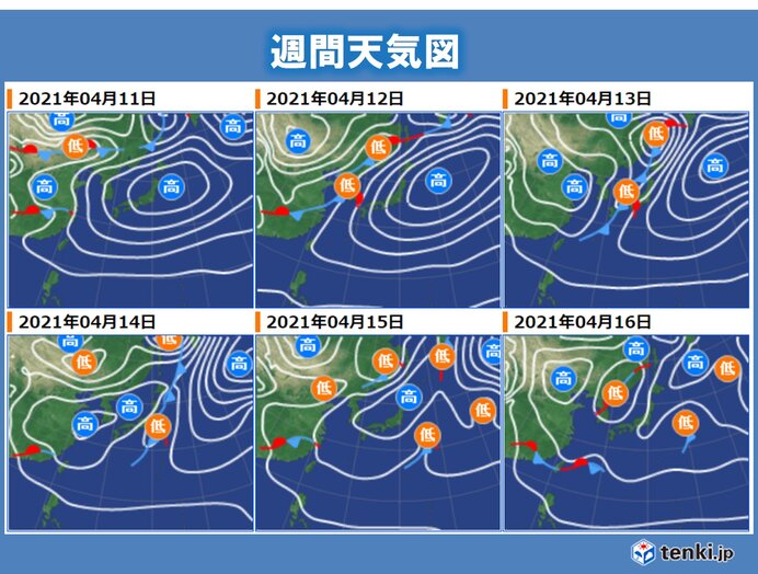 あさって以降の天気