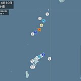 鹿児島県で震度4の地震　津波の心配なし