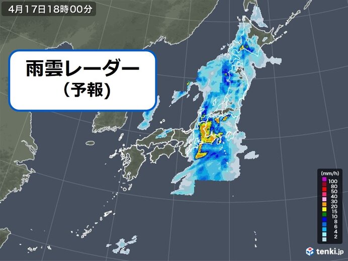 17日土曜の天気 太平洋側で 滝のような雨 が降り大雨のおそれ 黄砂 にも注意 日直予報士 21年04月17日 日本気象協会 Tenki Jp
