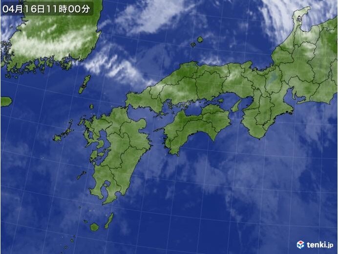 中国地方　今日(16日)は天気下り坂