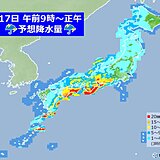 週末は雨や雷雨　激しく降る所も　風も強まり荒れた天気に