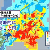 土曜の関東　局地的に激しい雨　ピークは夜　早めに帰宅を