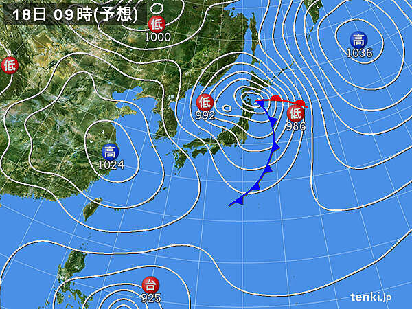 あす 北陸や東北、北海道 雨・風が強い