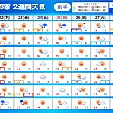 2週間天気　気になる台風は?