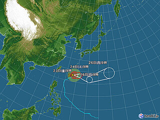 台風2号 沖縄の南を北東へ 沖縄で20メートル超の風 強風に十分注意を