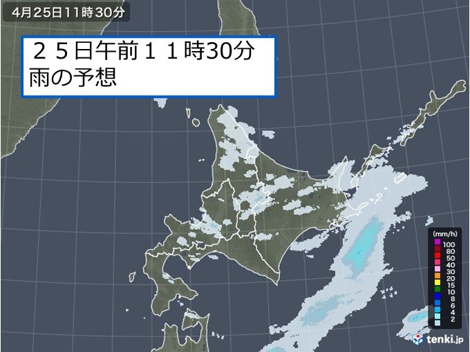 直径5ミリの「ひょう」を観測