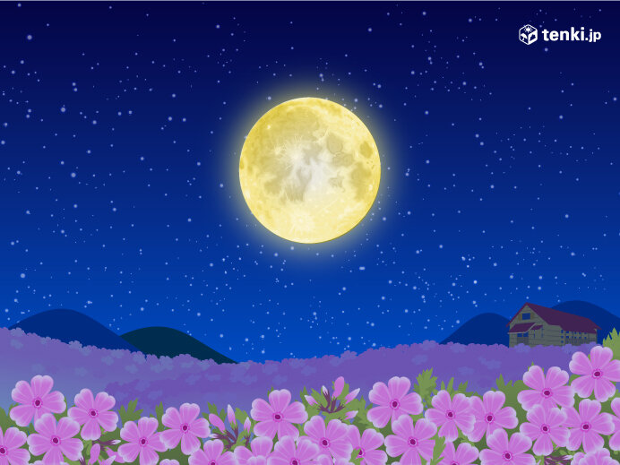 4月の満月「ピンクムーン」を眺めよう! 今夜は広く観測のチャンスあり(気象予報士 吉田 友海 2021年04月26日) - 日本気象協会  tenki.jp