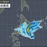 北海道に活発な雨雲　風も強まる　山沿いでは積雪に注意