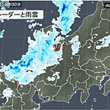 北陸付近に発達した雷雲　大気の状態が不安定　晴れている所も雷雨に注意