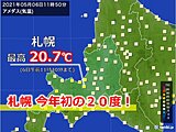 札幌で今年初の20度超え!
