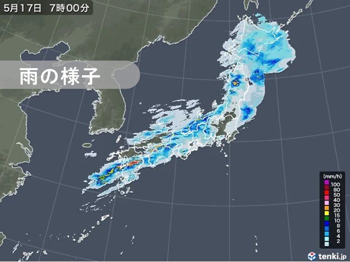 熊本県で猛烈な雨を観測 土砂災害に厳重警戒 気象予報士 日直主任 21年05月17日 日本気象協会 Tenki Jp