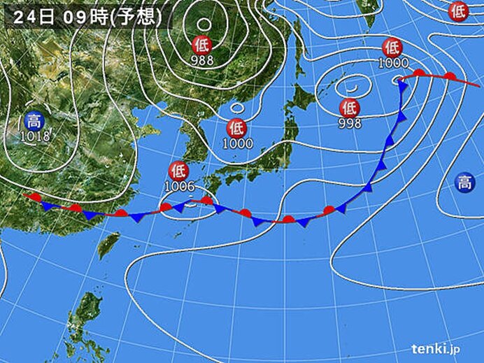 西日本や東海は梅雨空が戻る