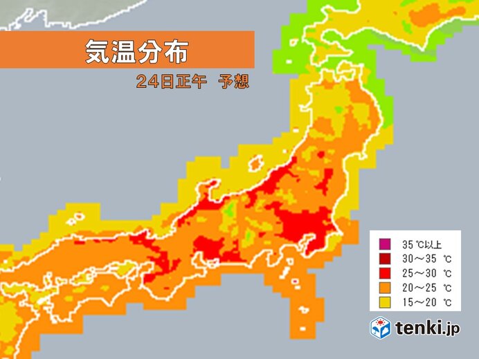 あす24日 九州 東海は梅雨空戻る 関東 東北は30度に迫る暑さも 気象予報士 佐藤 匠 21年05月23日 日本気象協会 Tenki Jp