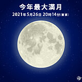 26日水曜　今年最大の満月「スーパームーン」で皆既月食　見られる所は?　天気は?