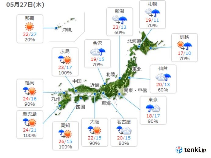 風が強まりヒンヤリ