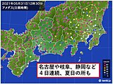 東海地方　今週の天気