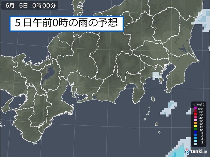 雨の上がるタイミングは?