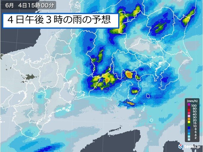 関東地方 雨のピークと やむタイミングは 気象予報士 牧 良幸 21年06月04日 日本気象協会 Tenki Jp