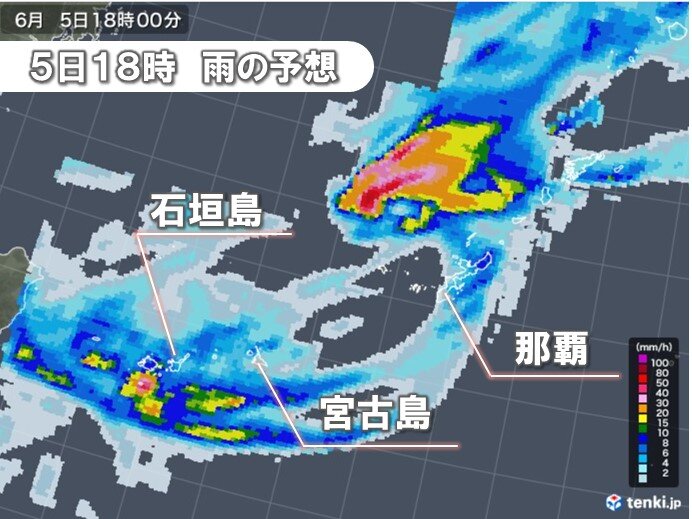 沖縄・奄美　大雨に注意