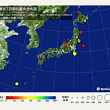 ここ1週間の地震回数　震度3以上が5回