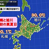 札幌と旭川で今年初の真夏日　真夏のような厳しい暑さの所も　熱中症に警戒を