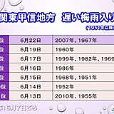 関東甲信は記録的に遅い梅雨入りの可能性も　沖縄は梅雨明けが見えてきた　2週間天気