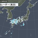 九州から近畿に雨雲かかる　ザーザー降りの所も　今夜は東海、北陸も雨具が必要に