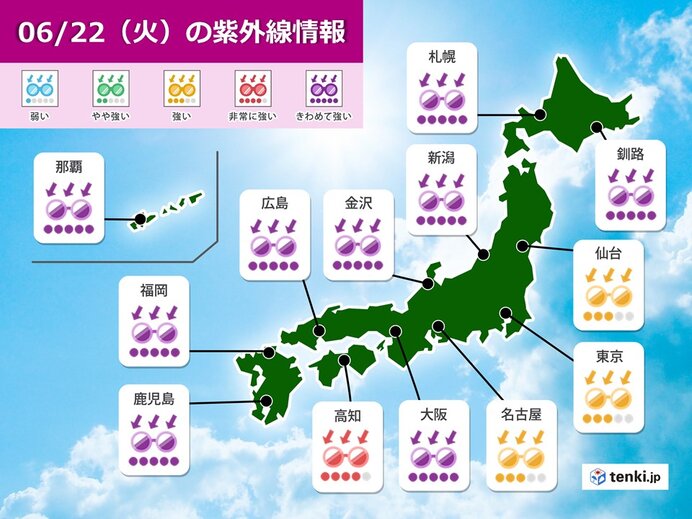 夏至の日照時間 東京都心は10年ぶり4時間超え 気象予報士 日直主任 21年06月21日 日本気象協会 Tenki Jp