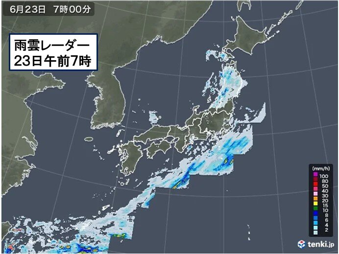 23日 水 天気急変に注意 局地的に激しい雨 関東や東北は気温ダウン 21年6月23日 Biglobeニュース