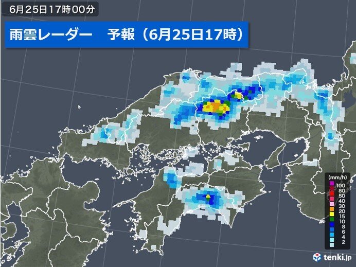 きょう25日午後も突然の雨や雷雨に注意を