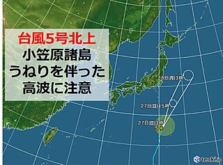 台風5号 21年 の暴風域に入る確率 日本気象協会 Tenki Jp