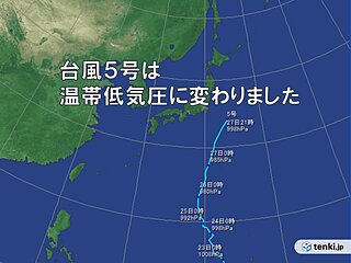 台風5号 21年 の暴風域に入る確率 日本気象協会 Tenki Jp