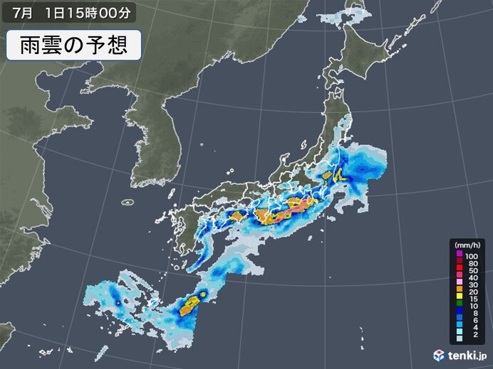 警報級の大雨の恐れも