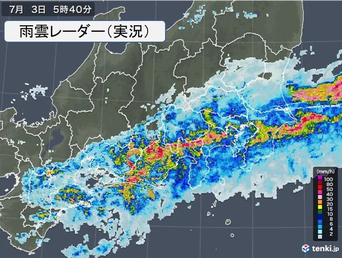 3日 土 も太平洋側を中心に非常に激しい雨 梅雨の最盛期で 長引く大雨 に警戒を 気象予報士 吉田 友海 21年07月03日 日本気象協会 Tenki Jp