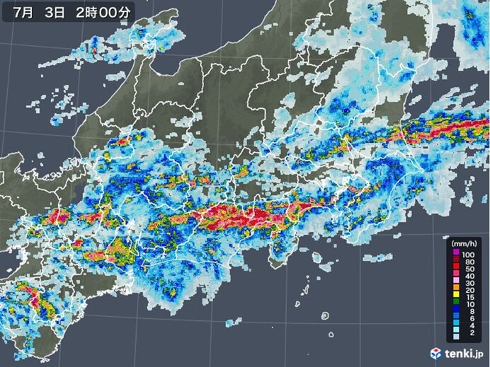 関東や東海で雨雲発達中 土砂災害に厳重警戒 愛媛新聞online