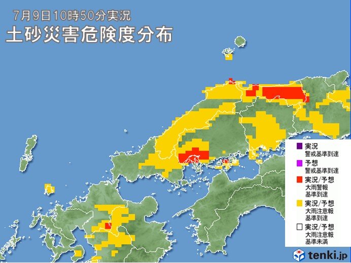 中国地方 山陰と広島県を中心に記録的な大雨に 11日 日 までは大雨のおそれ 気象予報士 筒井幸雄 21年07月09日 日本気象協会 Tenki Jp