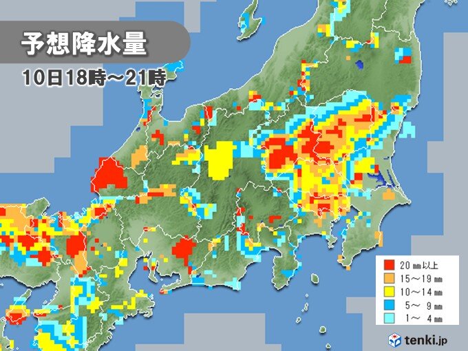 午後は急な激しい雨や雷雨　土砂災害や川の増水に注意・警戒を