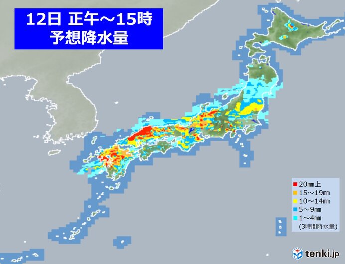 12日も全国的に不安定 急な激しい雨 落雷 突風 ひょうに注意 暑さも続く 気象予報士 戸田 よしか 2021年07月12日 日本気象協会 Tenki Jp