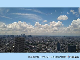 梅雨明けの関東甲信　夏本番の青空　今日は急な雨の心配は?