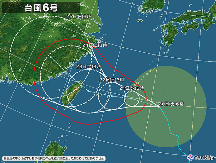 台風6号　沖縄と奄美は高波警戒・強風注意　あすは宮古島地方で「猛烈な風」