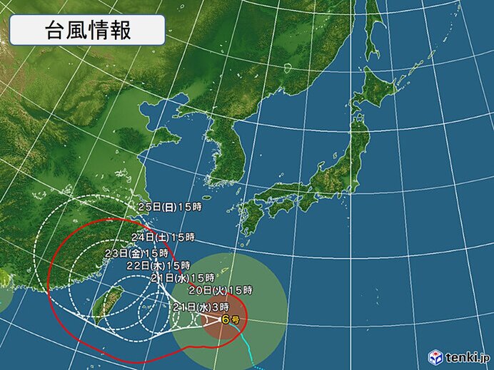 å°é¢¨6å· æ²–ç¸„ã¯å¤§è'ã‚Œã®å¤©æ°—ãŒé•·å¼•ãæã‚Œ å—ã®æµ·ä¸Šã§ã¯åˆ¥ã®ç†±å¸¯æ